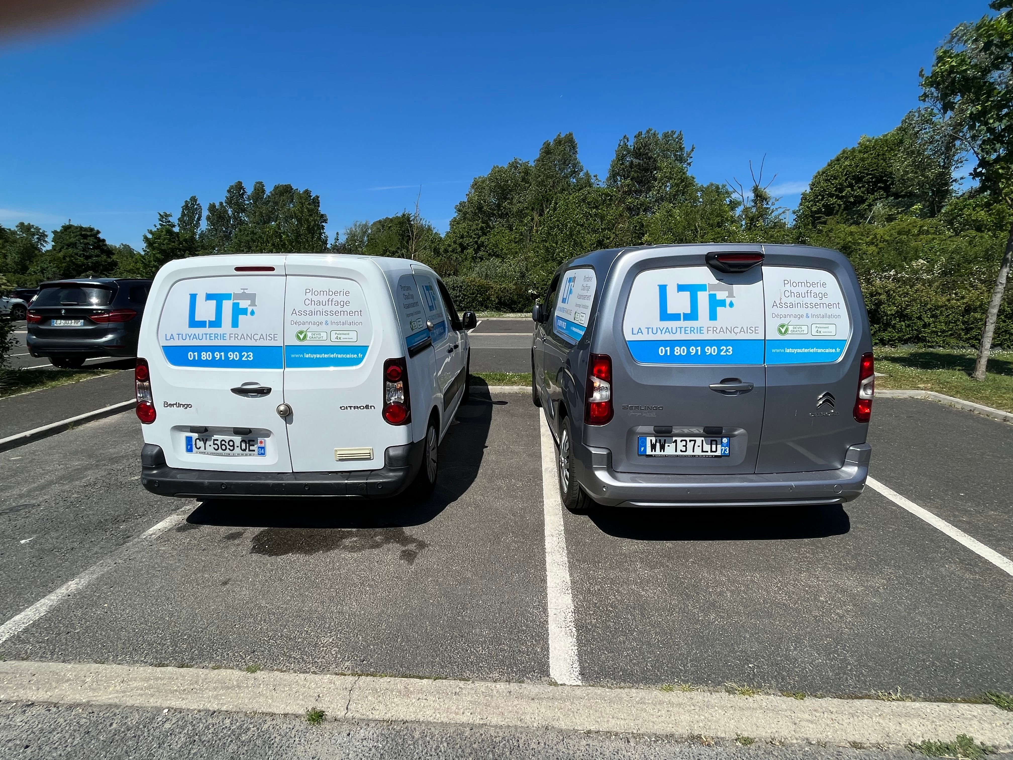 Flotte d'utilitaires La Tuyauterie Française — plombier IDF